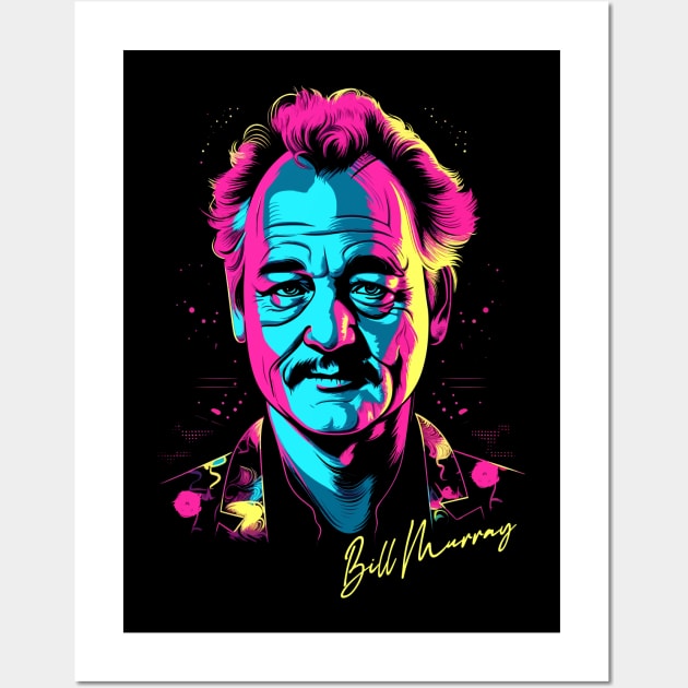 Bill Murray / Retro 80s Fan Design Wall Art by DankFutura